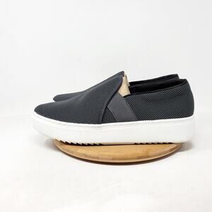 Eileen Fisher Shoes Women 10 Pep Slip On Platform Sneaker Graphite Grey Casual